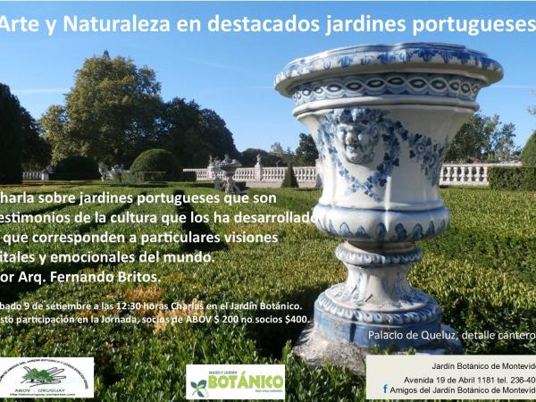 Charla, Arte y naturaleza jardines portugueses